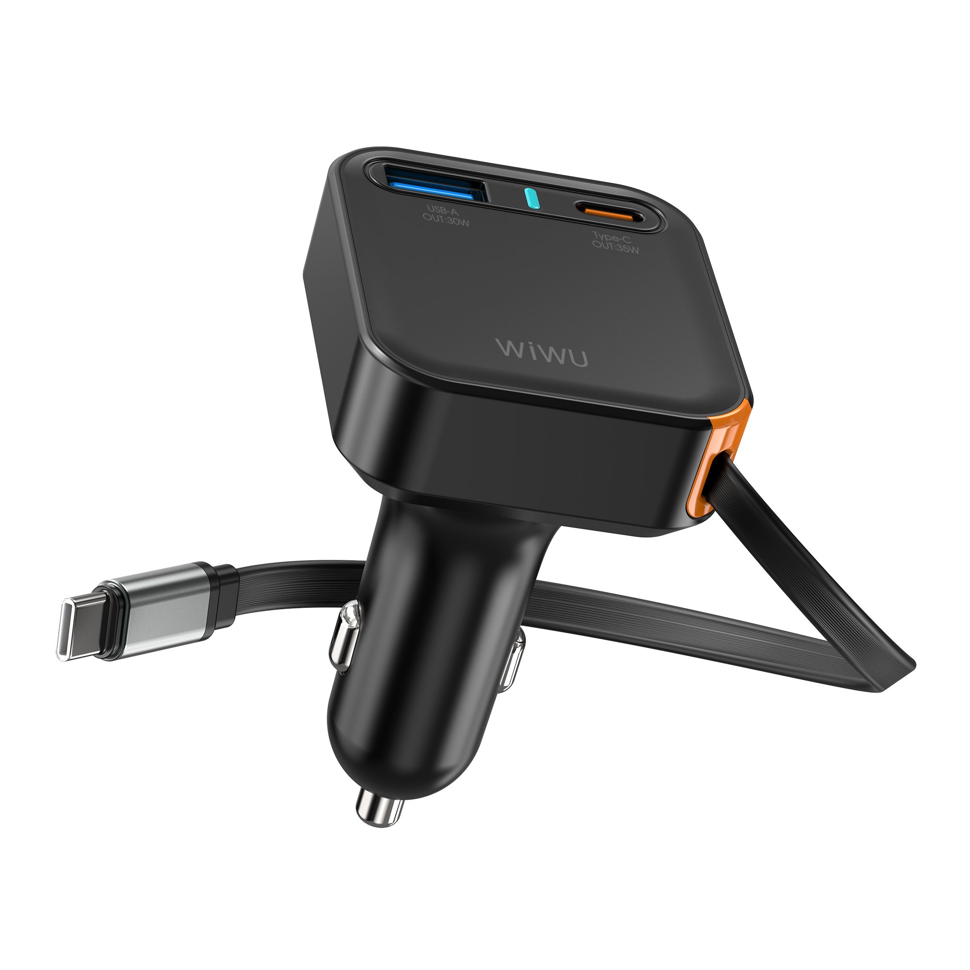 WiWU 65W Helix A+C Fast Car Charger Wi-CC033